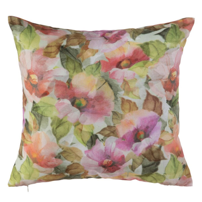 Cushion Green Flowers 45 x 45 cm