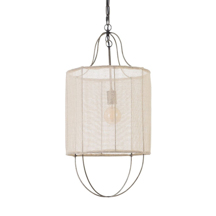 Ceiling Light 38,5 x 38,5 x 75 cm Natural Golden Metal