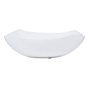Centerpiece White Ceramic 22,5 x 22,5 x 7 cm