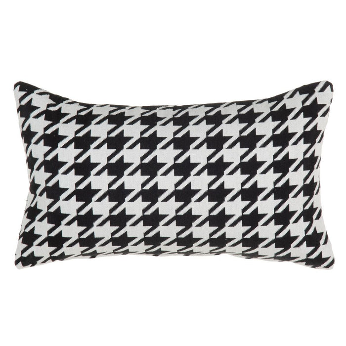 Cushion White Black 50 x 10 x 30 cm