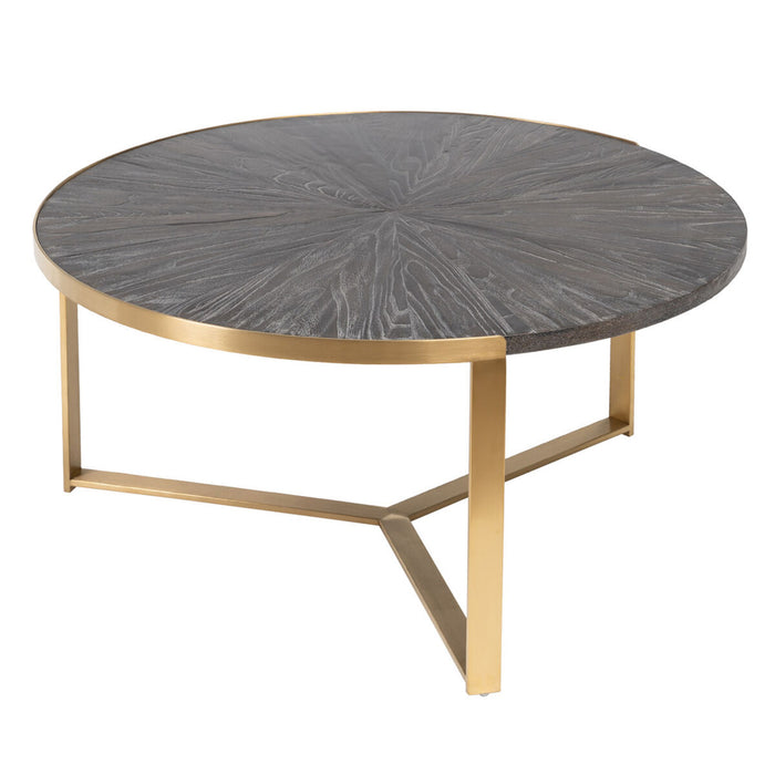 Centre Table Golden Dark brown 90 x 90 x 45 cm