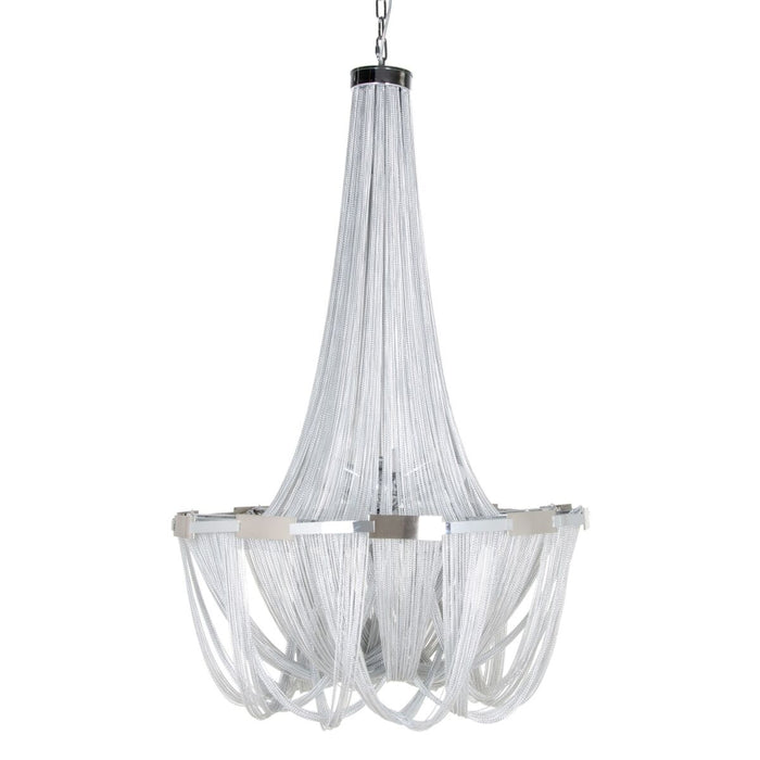 Ceiling Light 80 x 80 x 120 cm Metal Silver