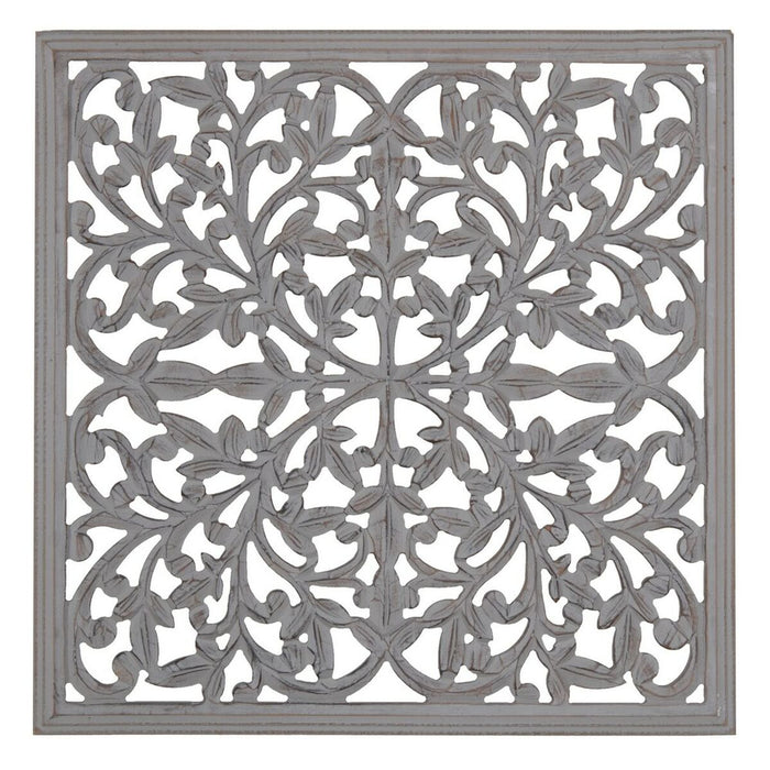 Wall Decoration Grey 60 x 1 x 60 cm DMF