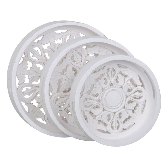 Snack tray White 3 Pieces DMF