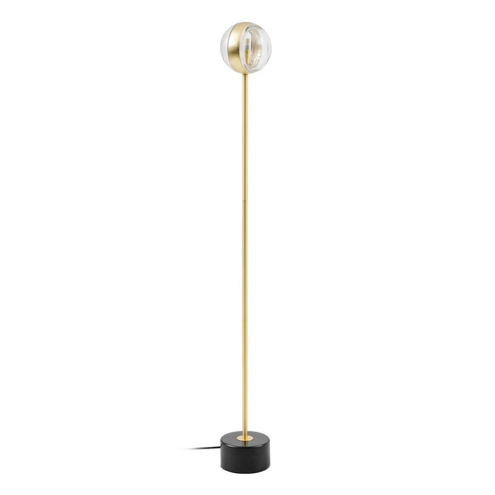 Floor Lamp 15 x 15 x 130 cm Crystal Golden Iron