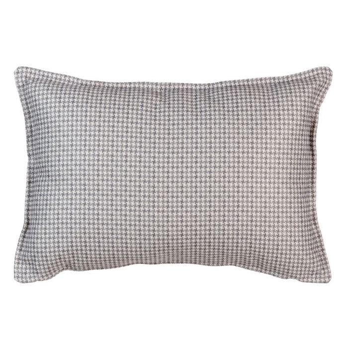 Cushion Polyester Light grey 45 x 30 cm Houndstooth