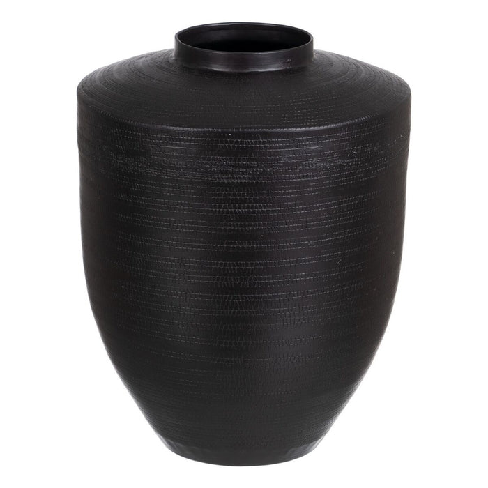 Vase Black Aluminium 26,5 x 26,5 x 34,5 cm