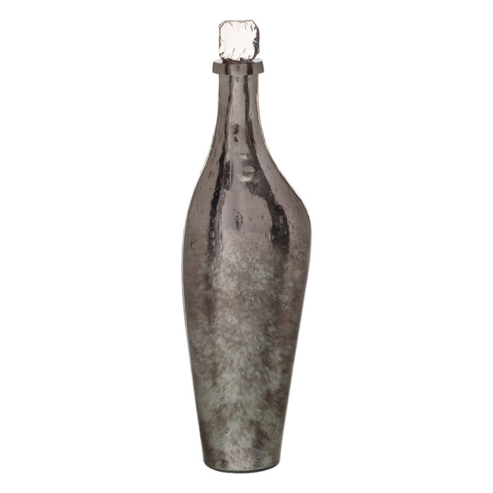 Bottle Silver Aluminium Crystal 15 x 13 x 54 cm Decorative