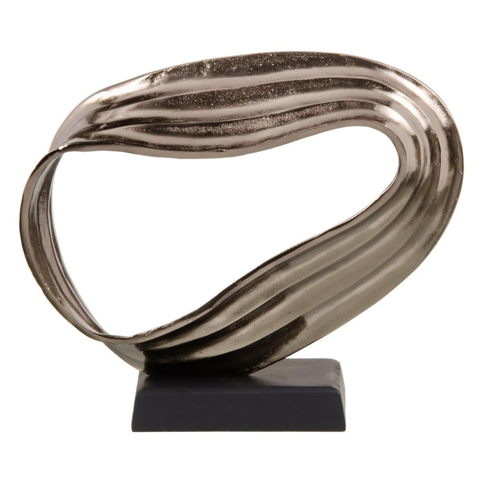 Decorative Figure Black Silver Aluminium 36,8 x 15 x 32 cm