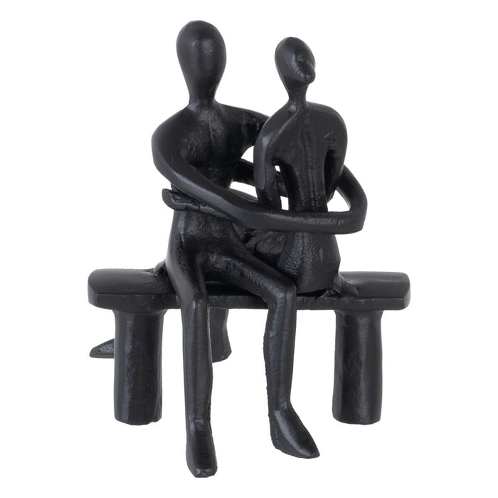 Decorative Figure Black Aluminium 15 x 17 x 20 cm