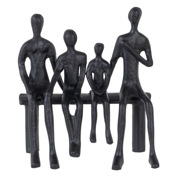 Decorative Figure Black Aluminium 20 x 11 x 24 cm