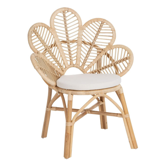 Dining Chair Natural Rattan 76 x 68 x 91 cm