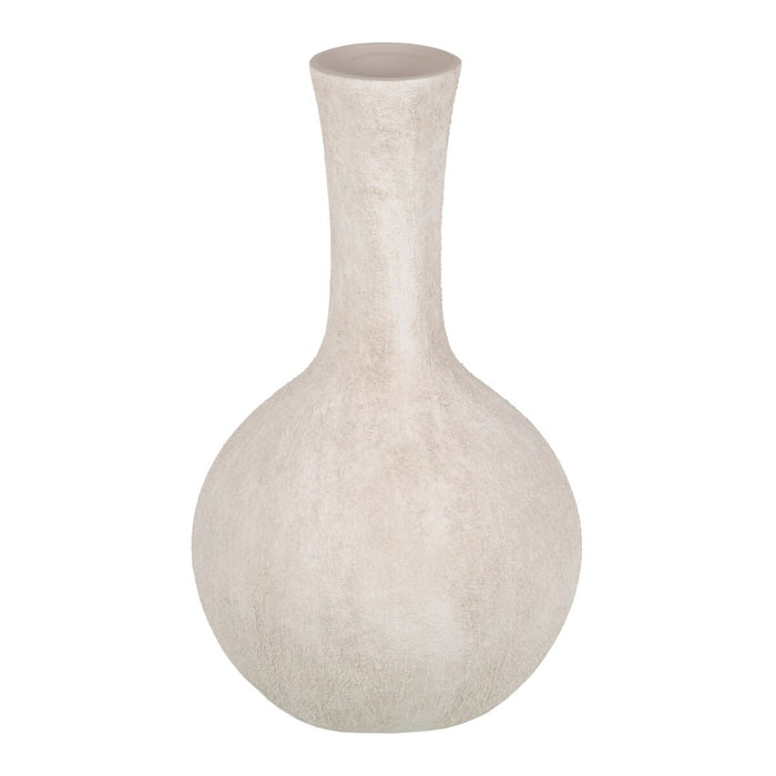 Vase Cream Ceramic Sand 19 x 19 x 35 cm