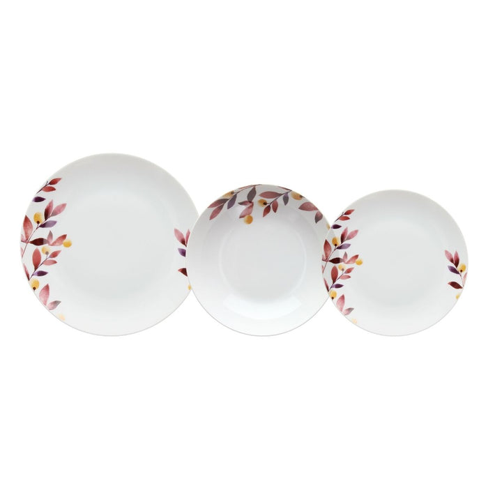 Tableware 18 Pieces Sheets Porcelain 1 cm