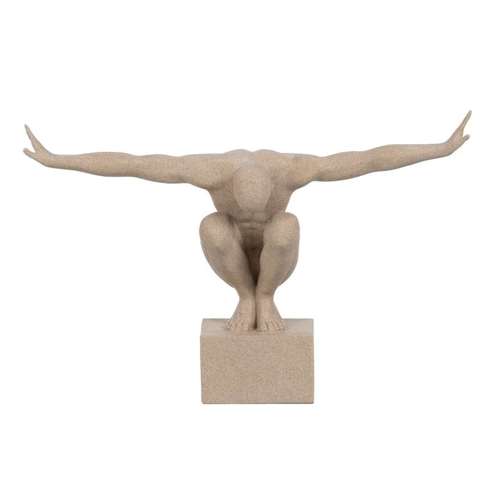 Decorative Figure Cream 50 x 16 x 34 cm