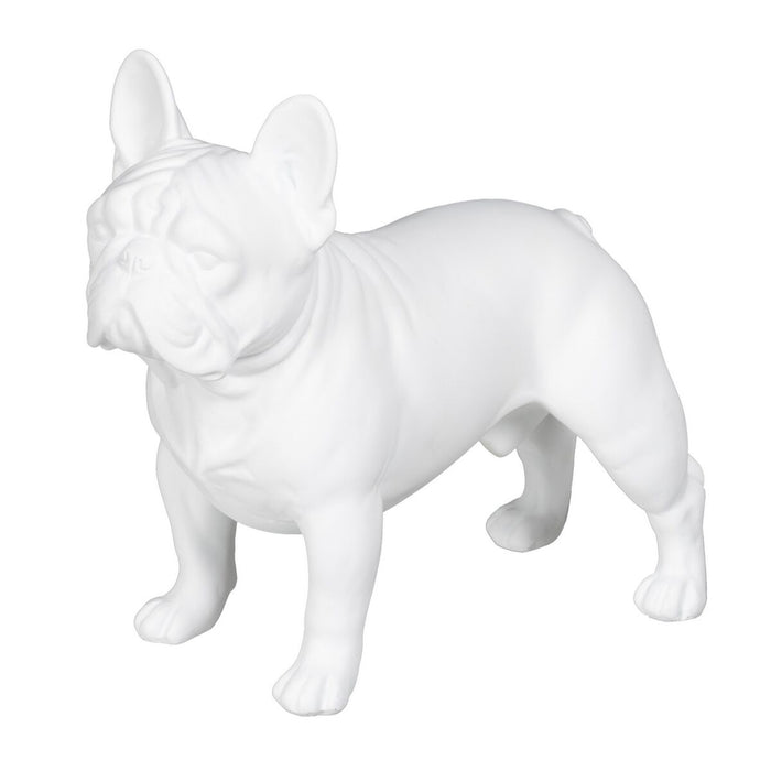 Decorative Figure White Dog 22,6 x 10,2 x 19,3 cm