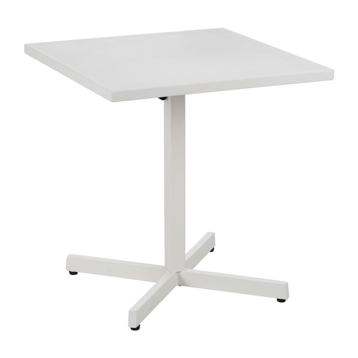 Folding Side Table White 70 x 70 x 74 cm