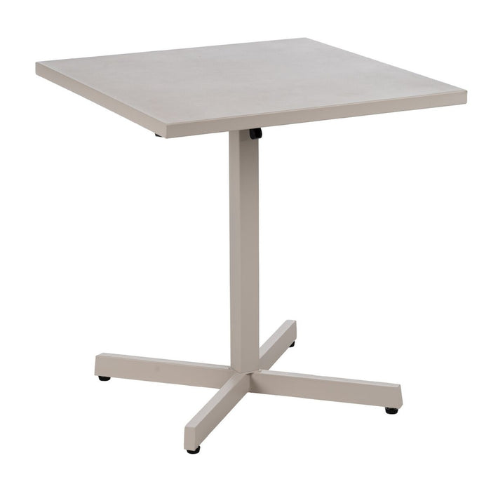 Folding Side Table Taupe 70 x 70 x 74 cm