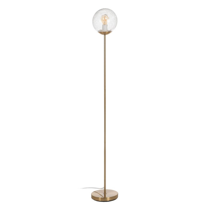 Floor Lamp Golden Metal Crystal 60 W 220-240 V 20 x 20 x 140 cm