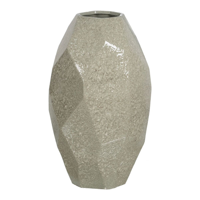 Vase Green Ceramic 28 x 28 x 58 cm