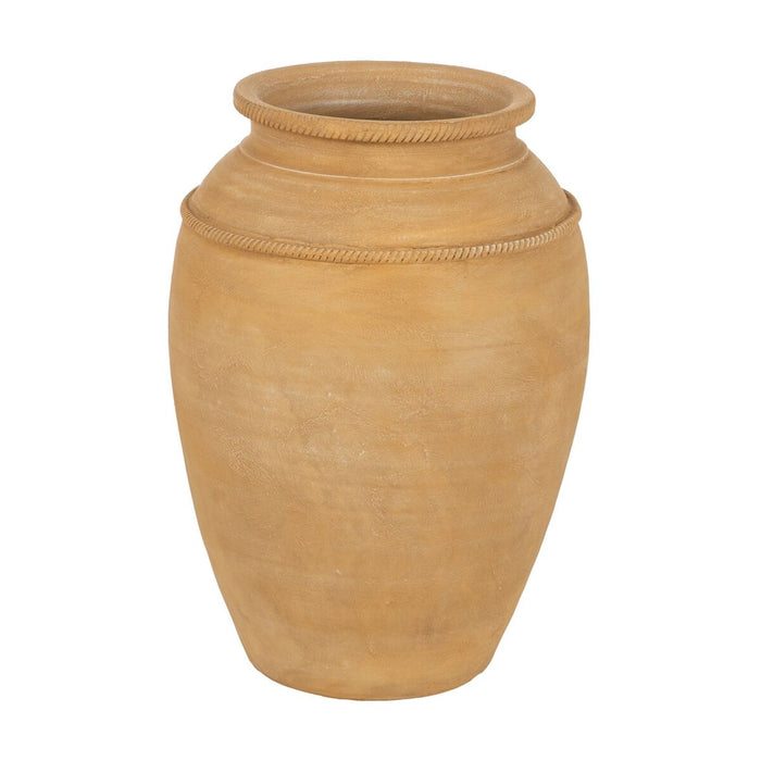 Vase Yellow Ceramic 39 x 39 x 56 cm