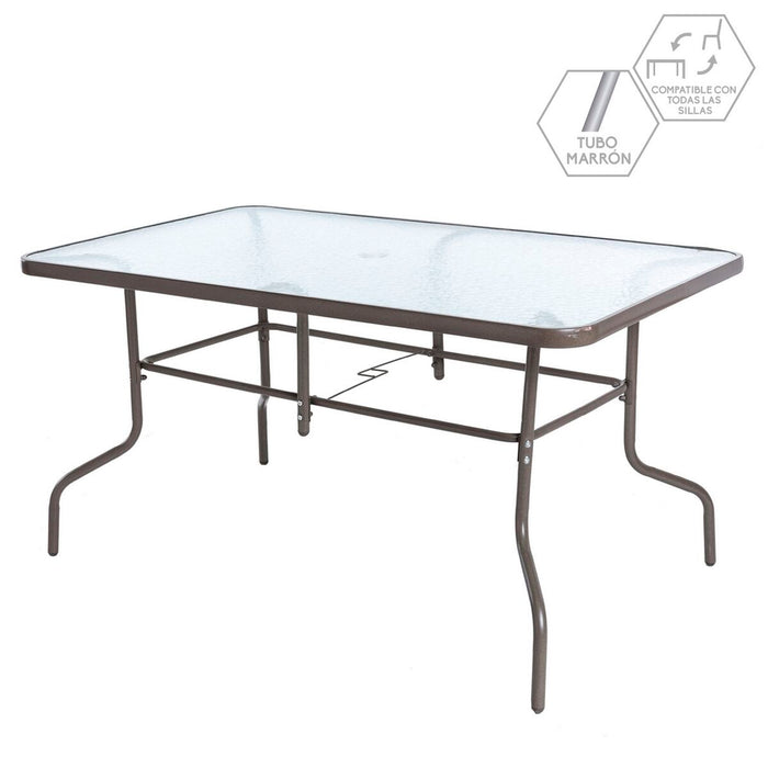 Dining Table Clasic Crystal Iron 150 x 90 x 72 cm