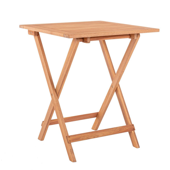 Folding Side Table Kate 60 x 60 x 72,5 cm Natural Acacia