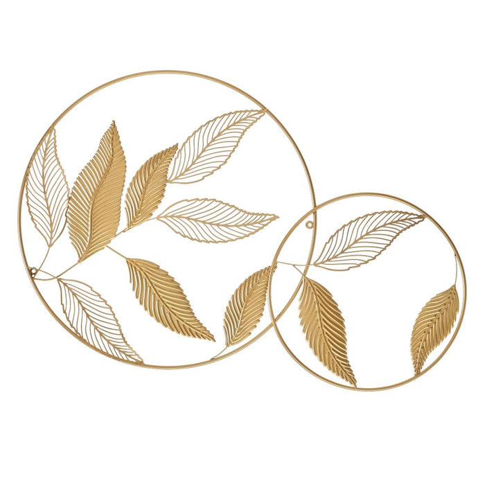 Wall Decoration Golden Iron Sheets 102,5 x 2 x 66 cm