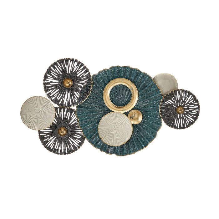 Wall Decoration Multicolour Iron Circles 64 x 6 x 41 cm