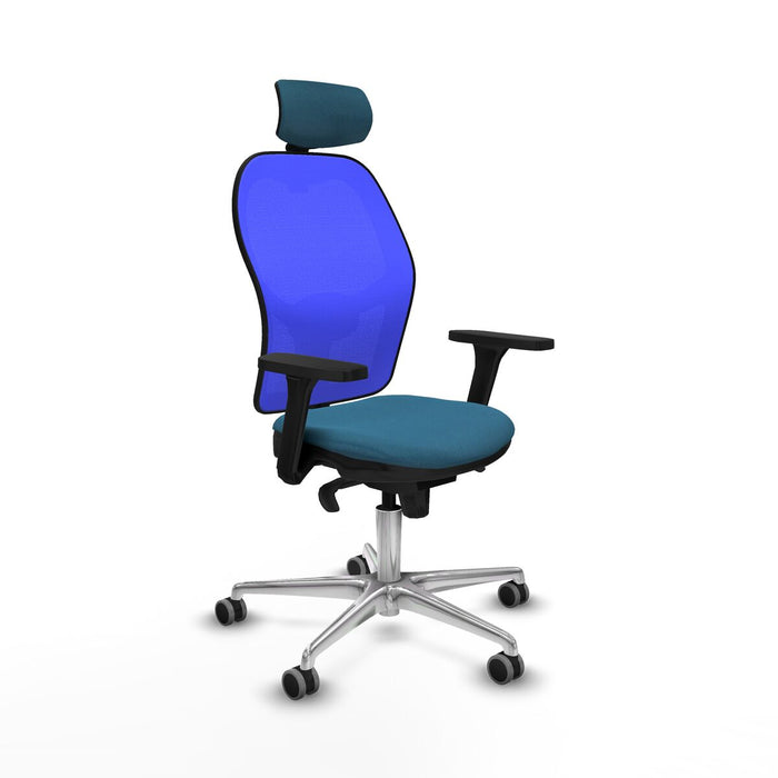 Office Chair Piqueras y Crespo 3D086G2 Blue Petroleum green