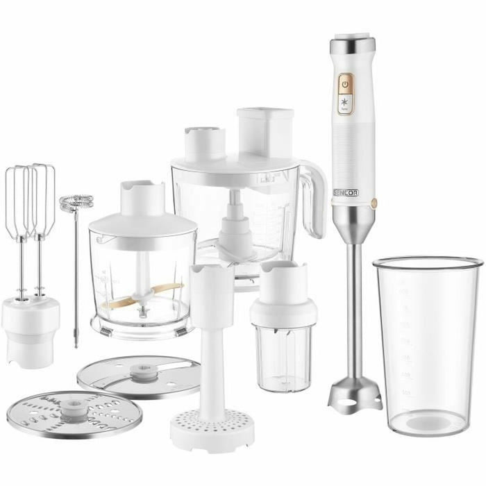 Multifunction Hand Blender with Accessories Sencor SHB 6551WH White 1500 W