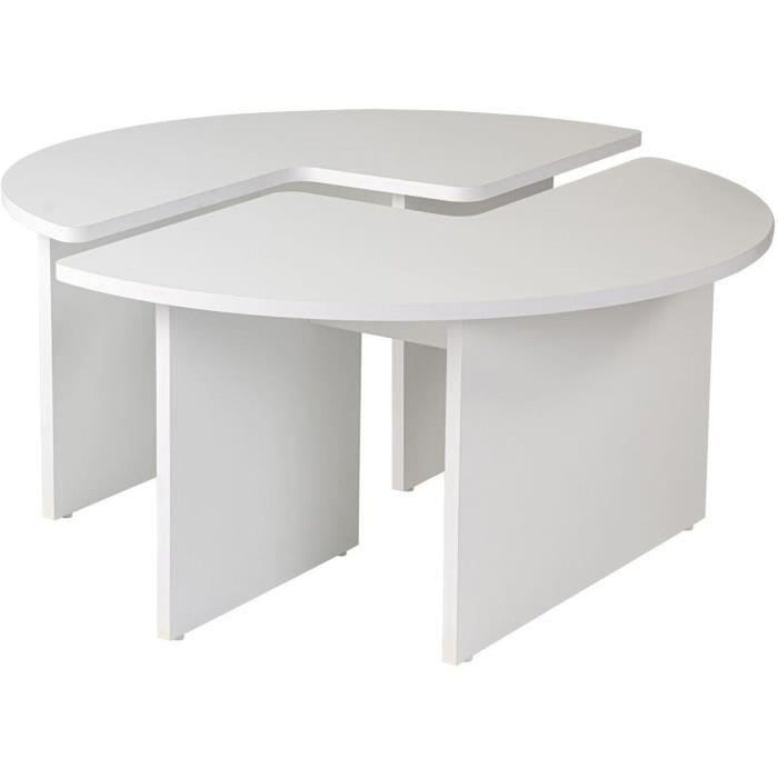 Centre Table White 90 x 41 x 90 cm