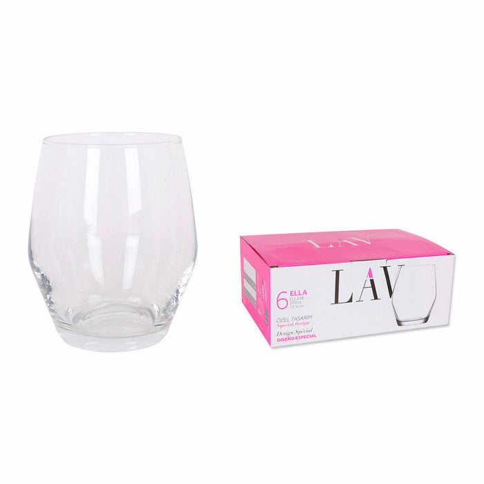 Set of glasses LAV Ella 370 cc (6 pcs)