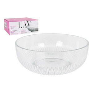 Salad Bowl LAV TOKYO Crystal Transparent (2600 cc) (ø 23 x 9,4 cm)