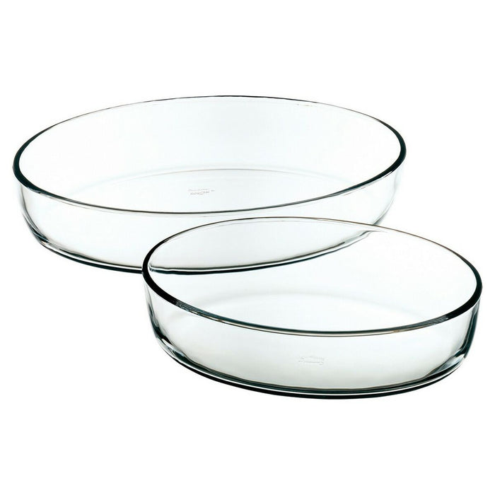 Baking tray 330Y2 Transparent Borosilicate Glass 1,5 L 3,2 L (2 pcs)