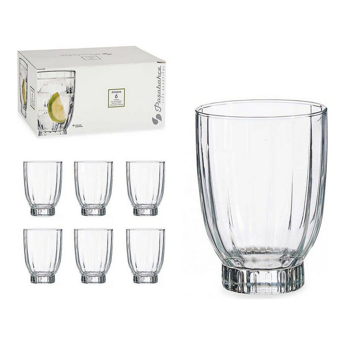 Set of glasses Amore Crystal Transparent (330 ml) (6 pcs)