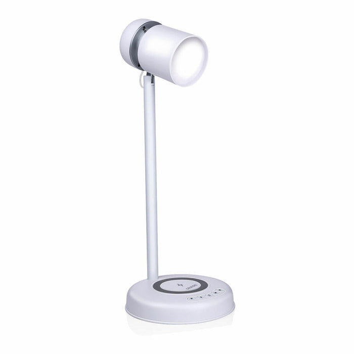 LED lamp with Speaker and Wireless Charger Grundig White 15 W 76 Lm Ø 12 x 34 cm Plastic 3-in-1