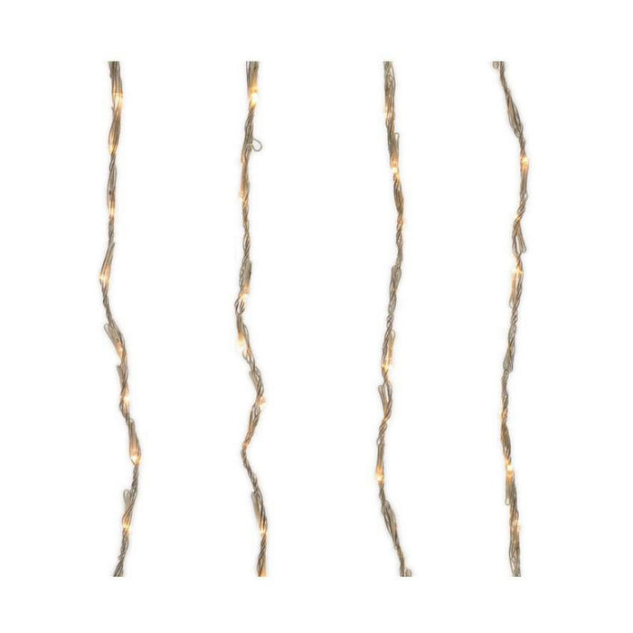 LED Curtain Lights Lumineo Transparent Warm light Soft green