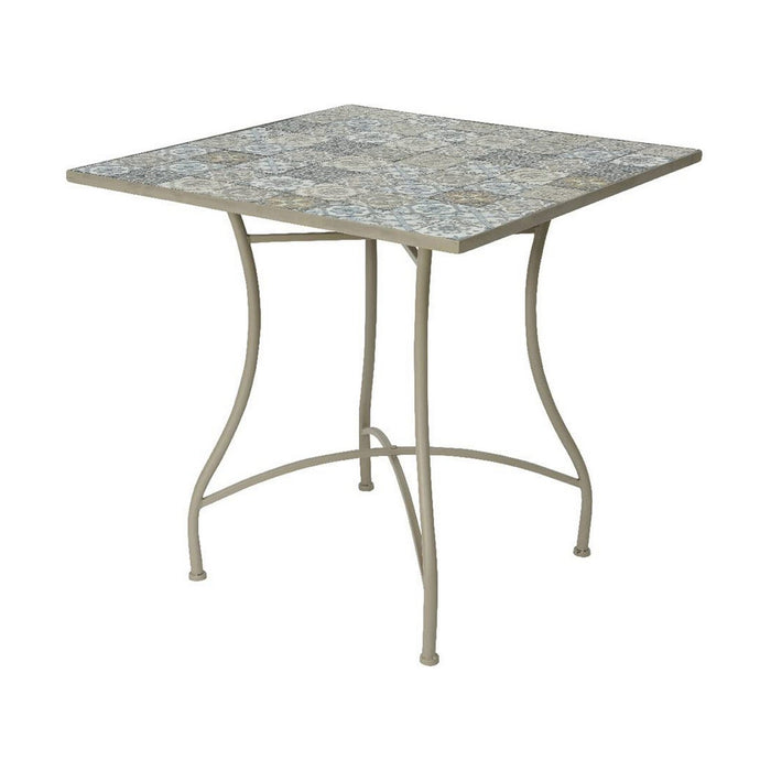 Ironwork Side Table EDM Bistro Brown (78 x 78 x 77 cm)