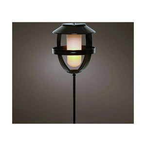 Solar light Lumineo 898216 Flame effect Torch Black Iron 63 cm