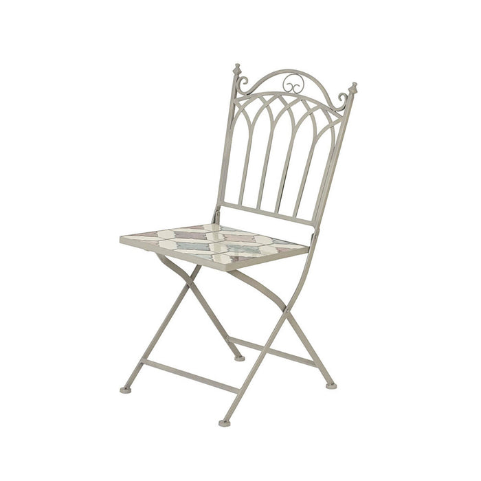 Folding Chair Lifetime Bistró 38 x 50 x 89 cm Brown Mosaic