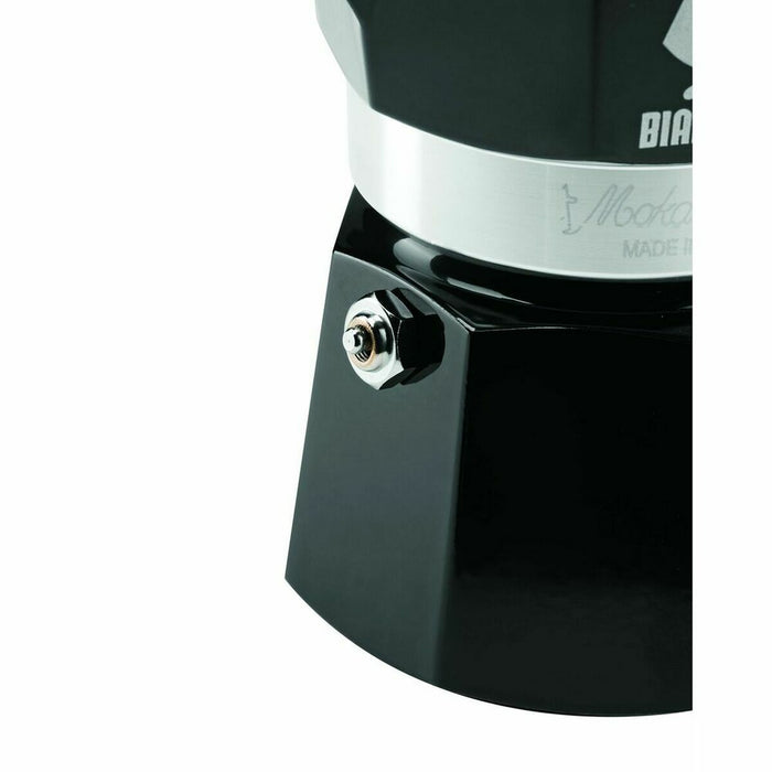 Italian Coffee Pot Bialetti Moka Express Black Aluminium 3 Cups