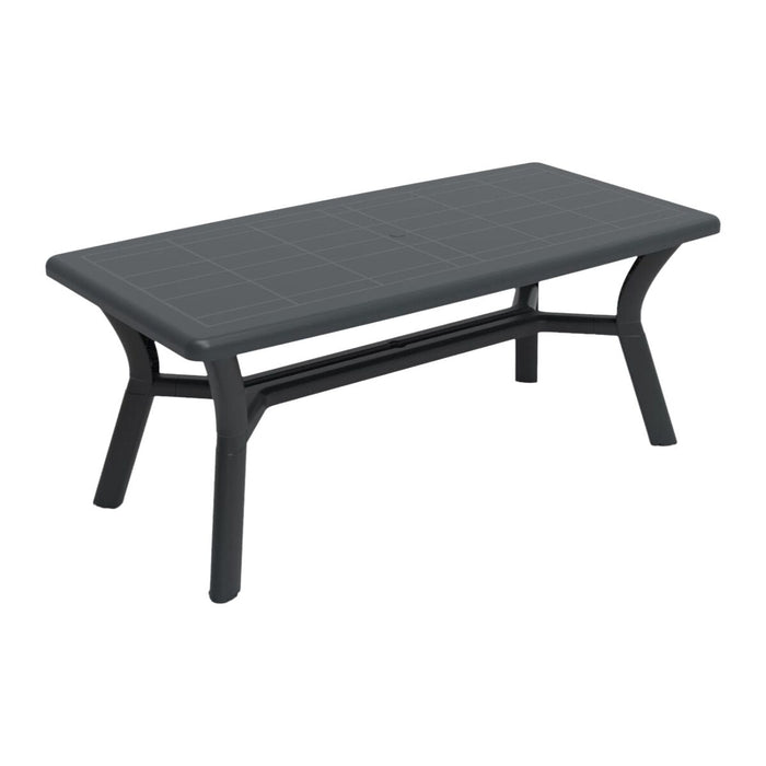 Table Garbar Anthracite polypropylene 90 x 74 x 180 cm Rectangular