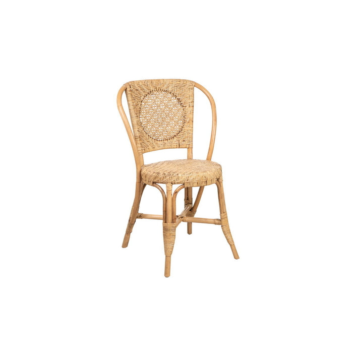 Chair Romimex Brown Rattan 55 x 85 x 65 cm