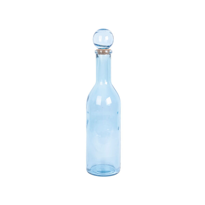 Bottle Romimex Blue recycled glass 14 x 50 x 14 cm