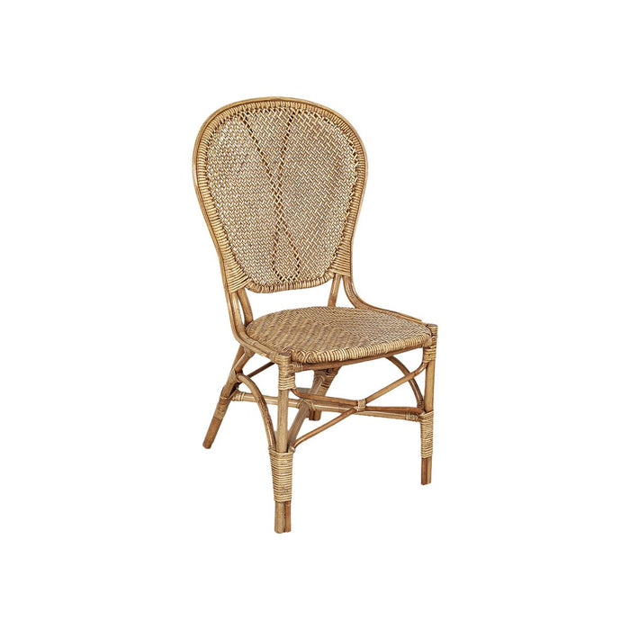 Chair Romimex Natural Rattan 52 x 103 x 57 cm