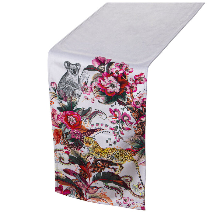 Table Runner Alexandra House Living Pink Textile 180 x 30 cm Velvet Jungle