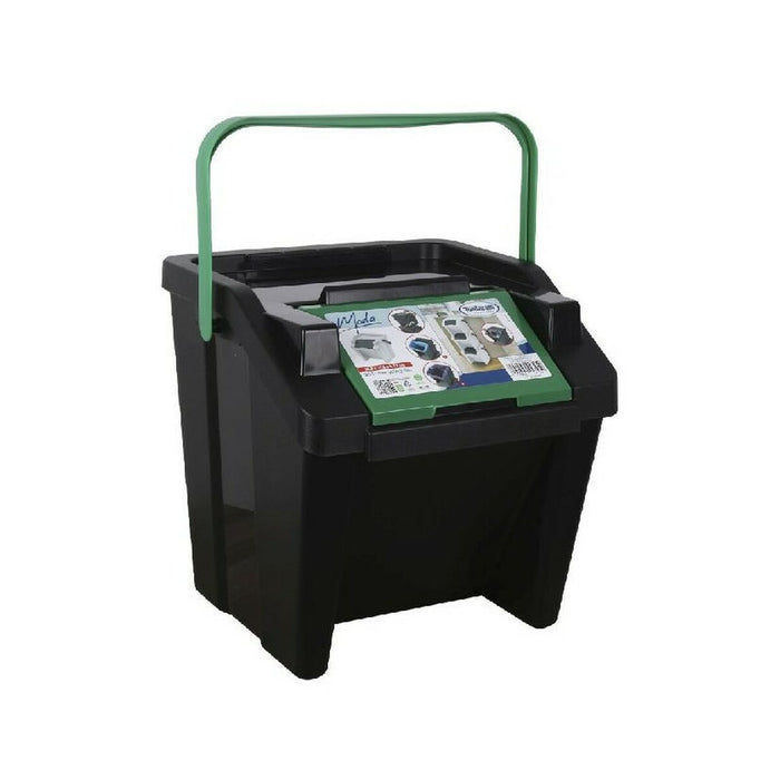 Recycling Waste Bin Tontarelli Moda Green Stackable 28 L