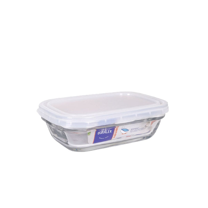 Rectangular Lunchbox with Lid Duralex Freshbox 400 ml Transparent Rectangular