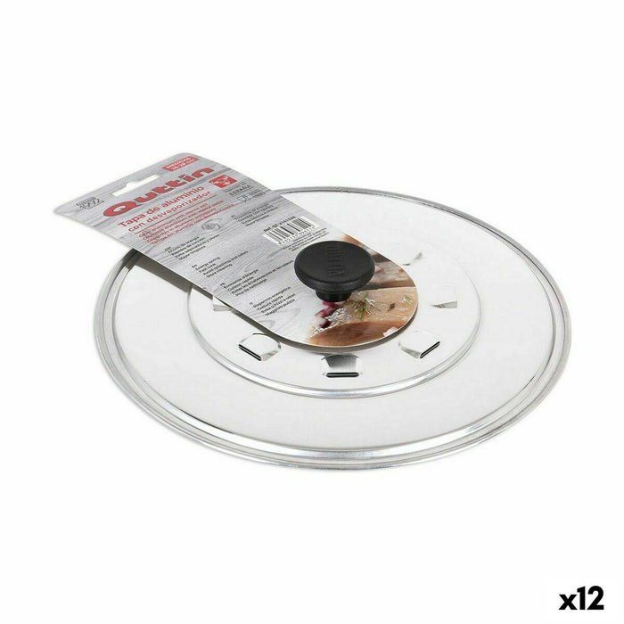 Frying Pan Lid with Steam Holes Quttin Aluminium Ø 28 x 28 x 4 cm (12 Units)